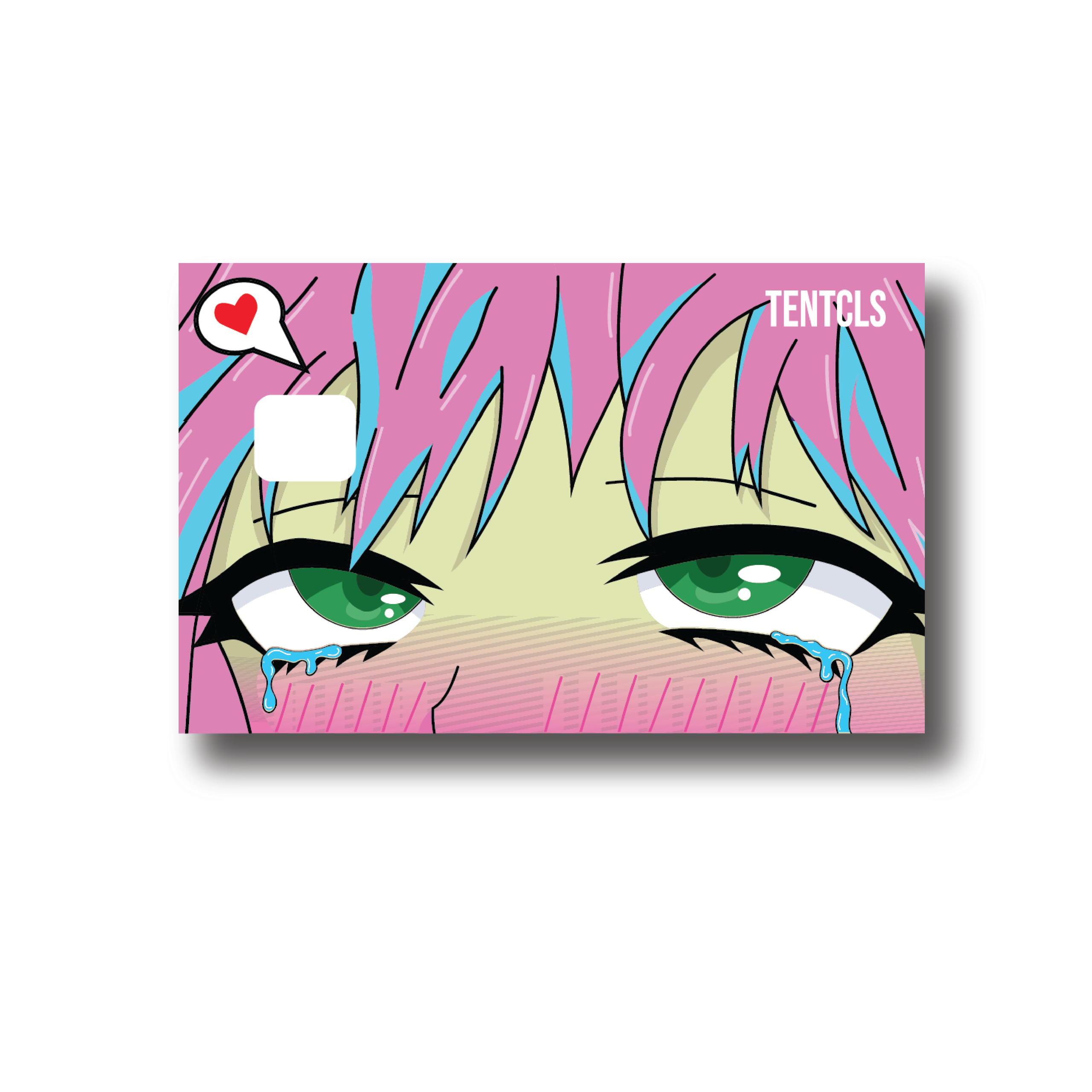 Pink Ahegao Credit Card Skin | TENTCLS